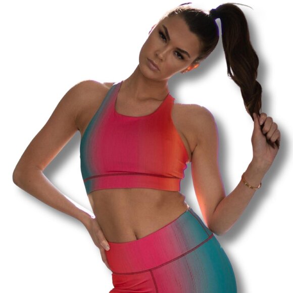 Women's Active Ombre Workout Sports Bra - Picture 1 of 3